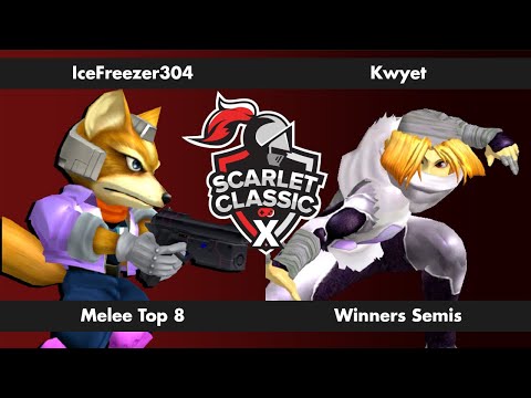Scarlet Classic X - IceFreezer304 (Fox) VS Kwyet (Sheik) - Melee Top 8 - Winners Semis