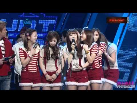 120105 m! countdown: a pink's first win!!!!