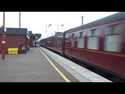 West Coast Railways 57314 and 57316 pass Wigan North Western