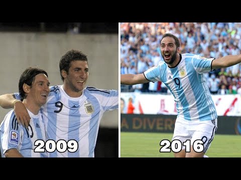 The FIRST and LAST GOAL of GONZALO HIGUAÍN with the ARGENTINA