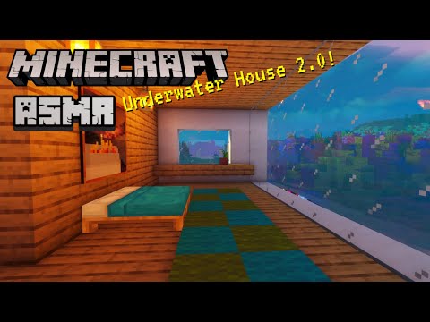 JubileeWhispers - Minecraft ASMR | Building a Modern Underwater House 🐠 Cupped ear to ear whispering