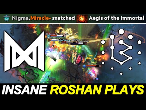 MIRACLE Insane Roshan Plays — NIGMA vs BRAME