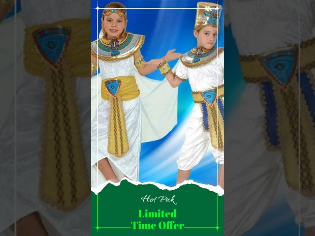 Vídeo relacionado con EGYPTIAN PHARAOH FANCYDRESS COSTUME OUTFIT PRINCE KING LARGE 10-12 (disfraz)