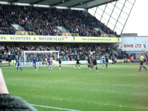 Millwall FC vs Hartlepool United - Free Kick Goal 1:0