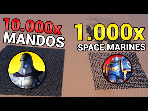 10,000 Mandalorians vs. 1,000 Space Marines - Who Wins? - UEBS Star Wars