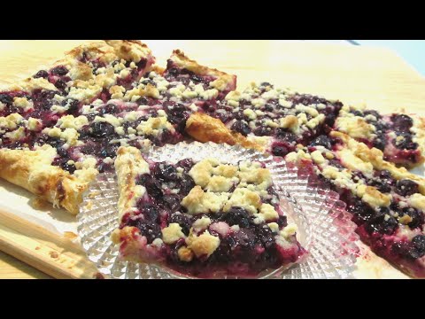 EASY LEMON BLUEBERRY PUFF PASTRY TART