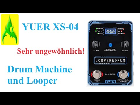 YUER XS 04 ungewöhnliche Drum Machine und Looper mit Display