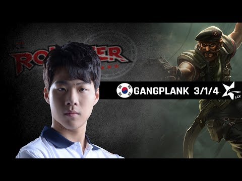 Highlights KT Smeb with Gangplank - LCK Spring 2018 W1D2