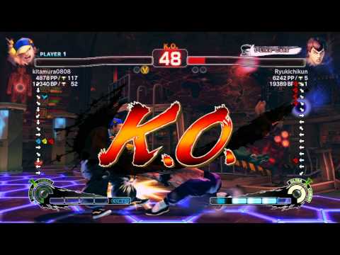 SSF4 AE: kitamura0808 (Yun) vs Ryukichikun (Fei Long) - Ranked Match (720p HD)