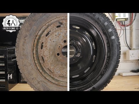 Super Rusty Spare Wheel Restoration