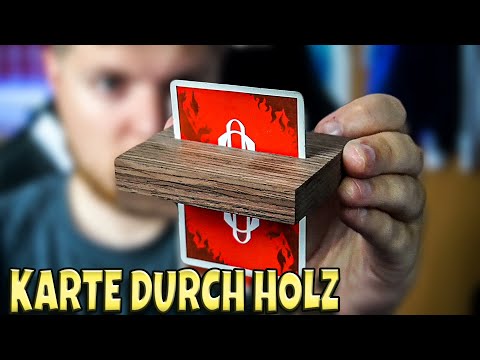 KARTE durch HOLZBLOCK! 🤯 - Holy Wood Gimmick Review