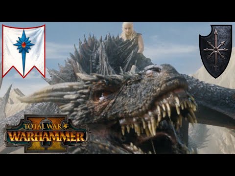 A Dragon Princess Burns Them All! High Elves Vs Chaos. Total War Warhammer 2, Multiplayer