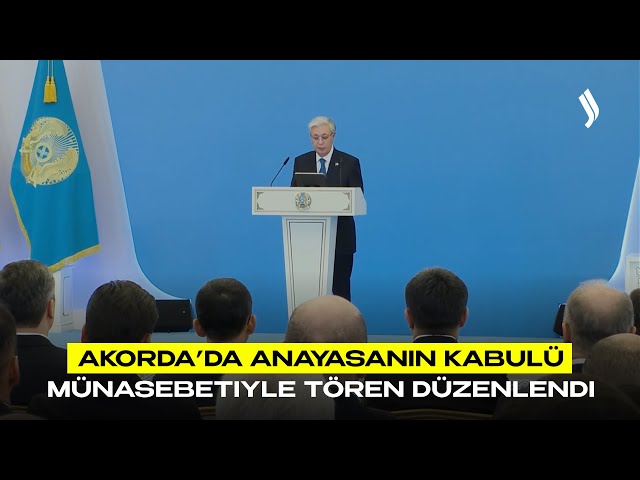 Akorda’da Anayasanın kabulü münasebetiyle tören düzenlendi