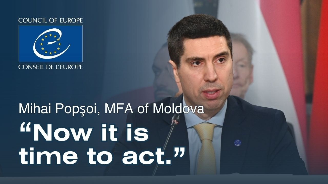 Mihai Popșoi, Foreign Minister of the Republic of Moldova at the ministerial meeting in Chișinău