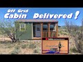 WeatherKing Cabin Delivery to AZ Off-Grid (Unplugged) Ranch