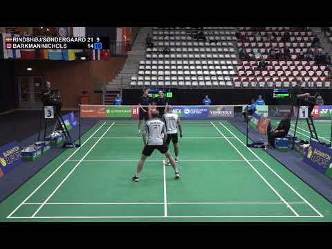 2022 BWF Yonex Dutch Open MD R32 Marcus Rindshøj, Andreas Søndergaardv (DEN) Barkman, Nichols, (CAN)
