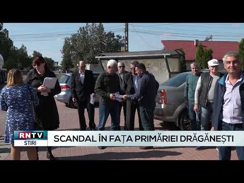SCANDAL ÎN FAȚA PRIMĂRIEI DRĂGĂNEȘTI