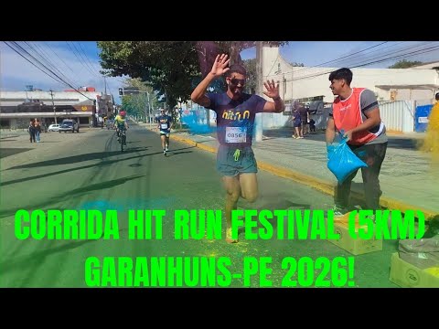 CORRIDA HIT RUN FESTIVAL (5KM) GARANHUNS-PE 2026!