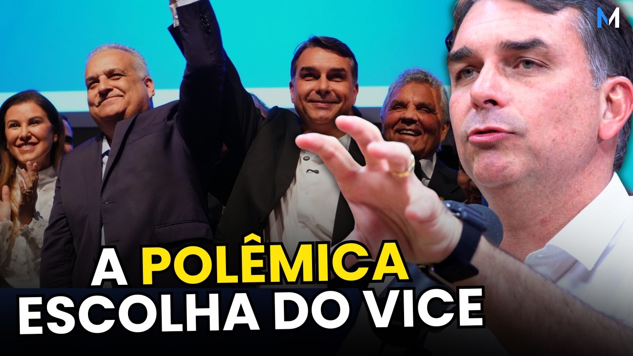 FLÁVIO BOLSONARO EXPLICA ESCOLHA DE ALFREDO GASPAR COMO VICE EM 2026
