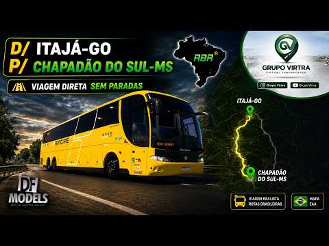🚌 ETS2 1.59 | Itajá-GO ➜ Chapadão do Sul-MS | Viagem Direta pelo Centro-Oeste