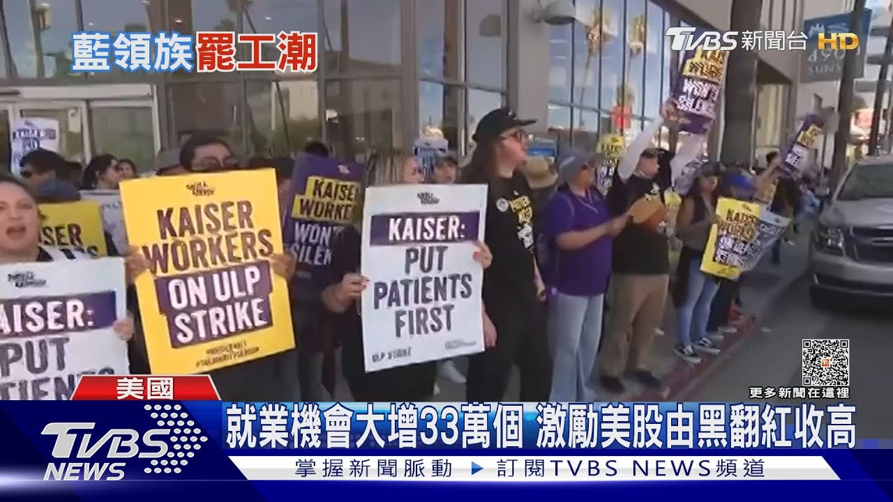 就業機會大增33萬個 激勵美股由黑翻紅收高