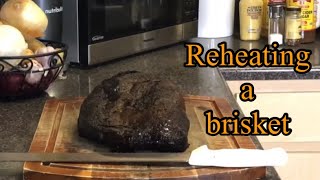 How to reheat a smoked brisket