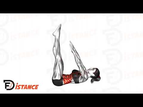 Exercice Crunchs jambes tendues