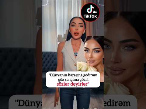 Gözlərinin rəngini dəyişən aparıcı Nanə Ağamalıyeva onun bu addımını tənqid edənlərə reaksiya verib