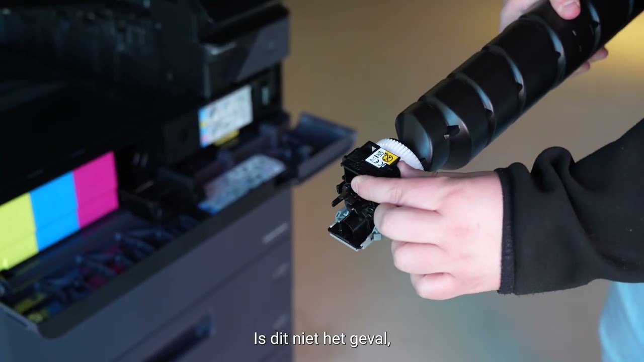 Tonerschuifjes goedzetten