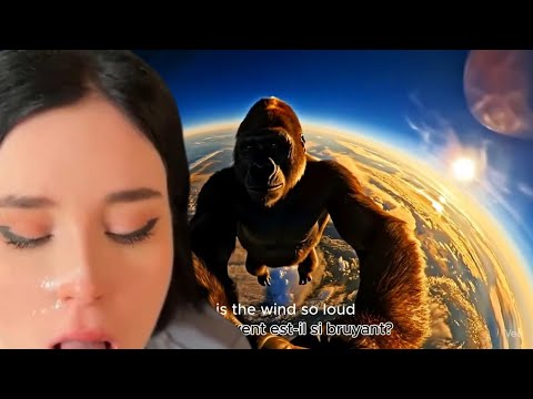 Gorilla Jumps Out of Airplane and Freaks Out Mid-Air –Wild Survival Vlog! #vlog #bigfootsurvival #ai