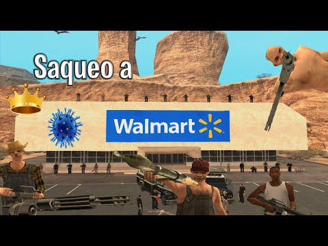 Cj y Sus Amigos Saquean Walmart Por La Cuarentena - GTA San Andreas Loquendo