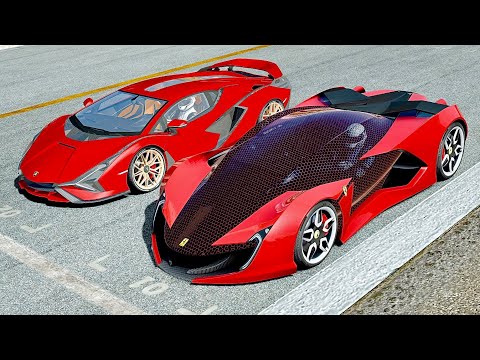 Ferrari Impronta vs Lamborghini Sian at Top Gear Track