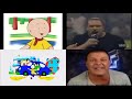 Calliou And WWF Sparta Remix Quadparison