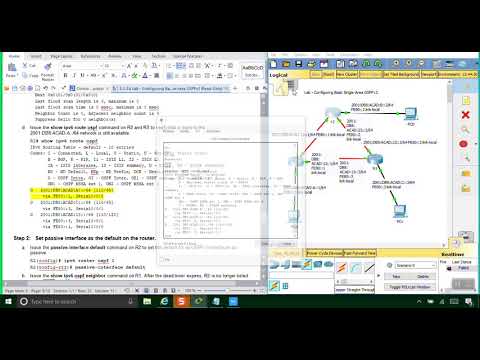 Lab Configuring Basic Single Area OSPFv3 8