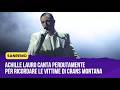 Achille Lauro canta Perdutamente per ricordare le vittime di Crans-Montana