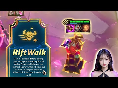 3 star Kassadin Riftwalk Does MASSIVE Damage | TFT Set 9