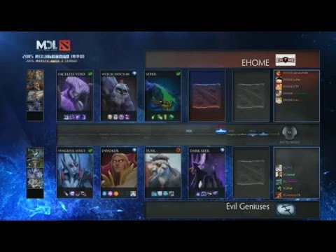 Evil Geniuses vs EHOME - Game 1 - MDL LAN WB QF - KotLGuy & GoDz