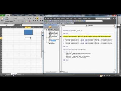 Learn Excel -Video 59- VBA UserForm - Display big names in List Box