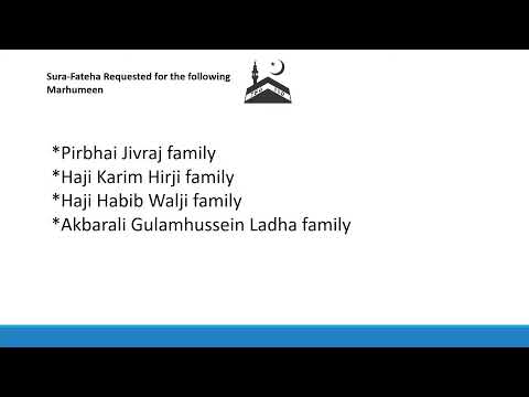 Jummeraat Programme - 28/10/2021