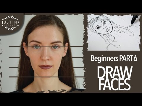 How to draw a face | Fashion drawing for beginners #6 | Justine Leconte Video