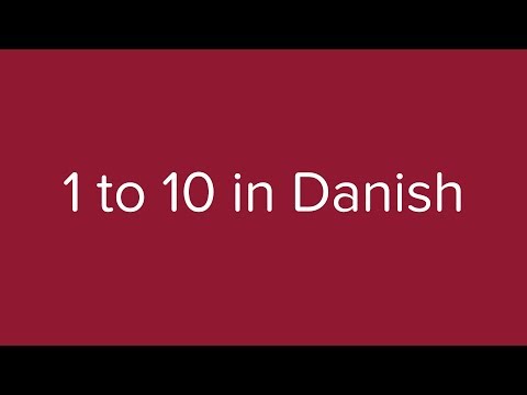Count from 1 to 10 in Danish