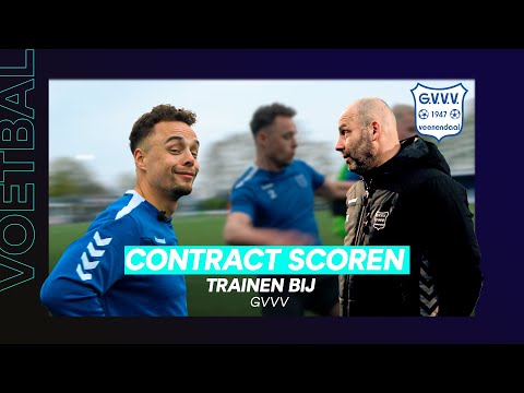 CONTRACT SCOREN ⚽️📃 | Trainen bij GVVV 🔵🔵