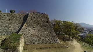 丸亀城　空撮動画