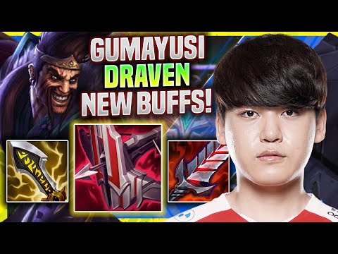 GUMAYUSI IS A GOD WITH DRAVEN! *NEW BUFFS* - T1 Gumayusi Plays Draven ADC vs Kindred! | Season 11