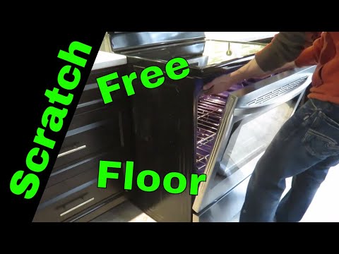 Part of a video titled How to Move Heavy Appliances without Scratching Floor - YouTube