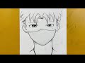 Easy to draw || how to draw anime boy step-by-step