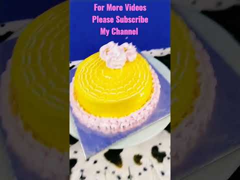 yellow 💛😋 gel pineapple cake design🎂🥳 #cake #youtubeshorts #cakedecorating