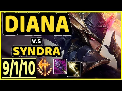 SLASHER1144 (DIANA) vs SYNDRA - 9/1/10 KDA MID CHALLENGER GAMEPLAY - NA