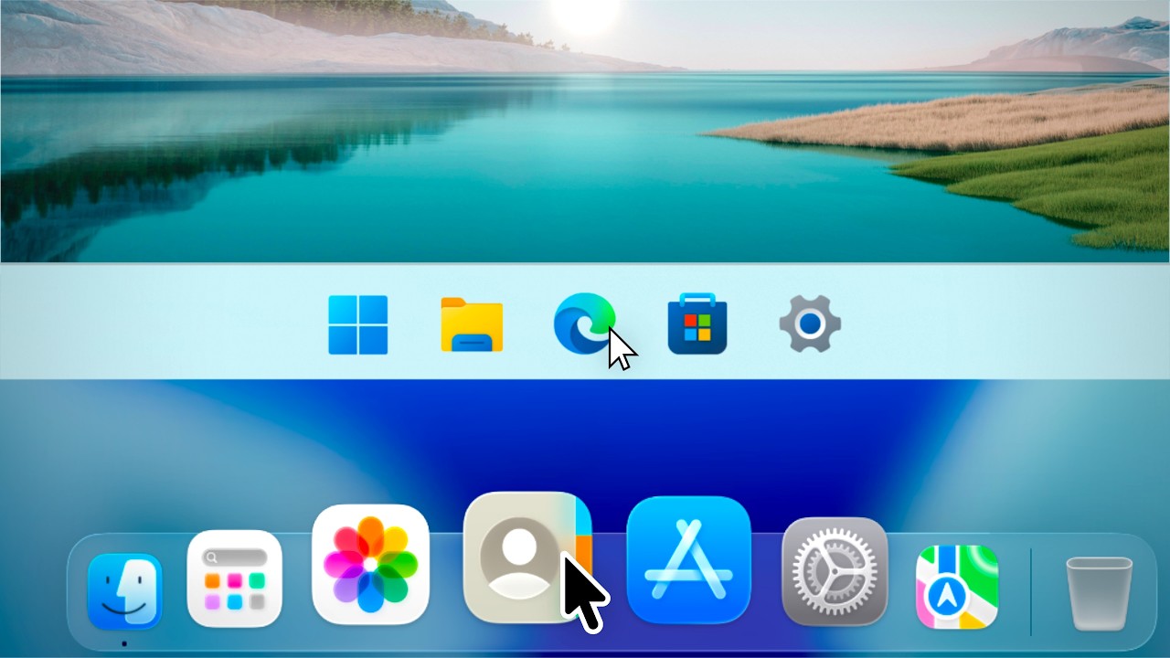 Simple features in MacOS vs Windows 11