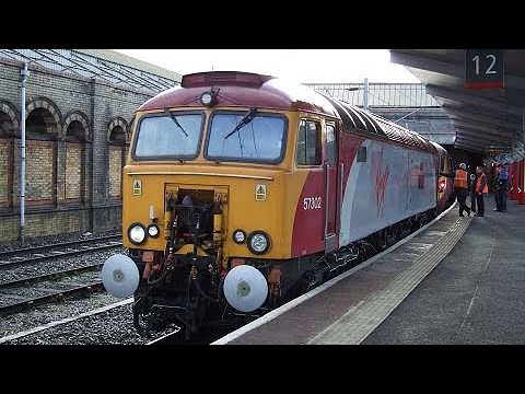 Pendalino arrived coupled up and leaving crewe for Holyhead 